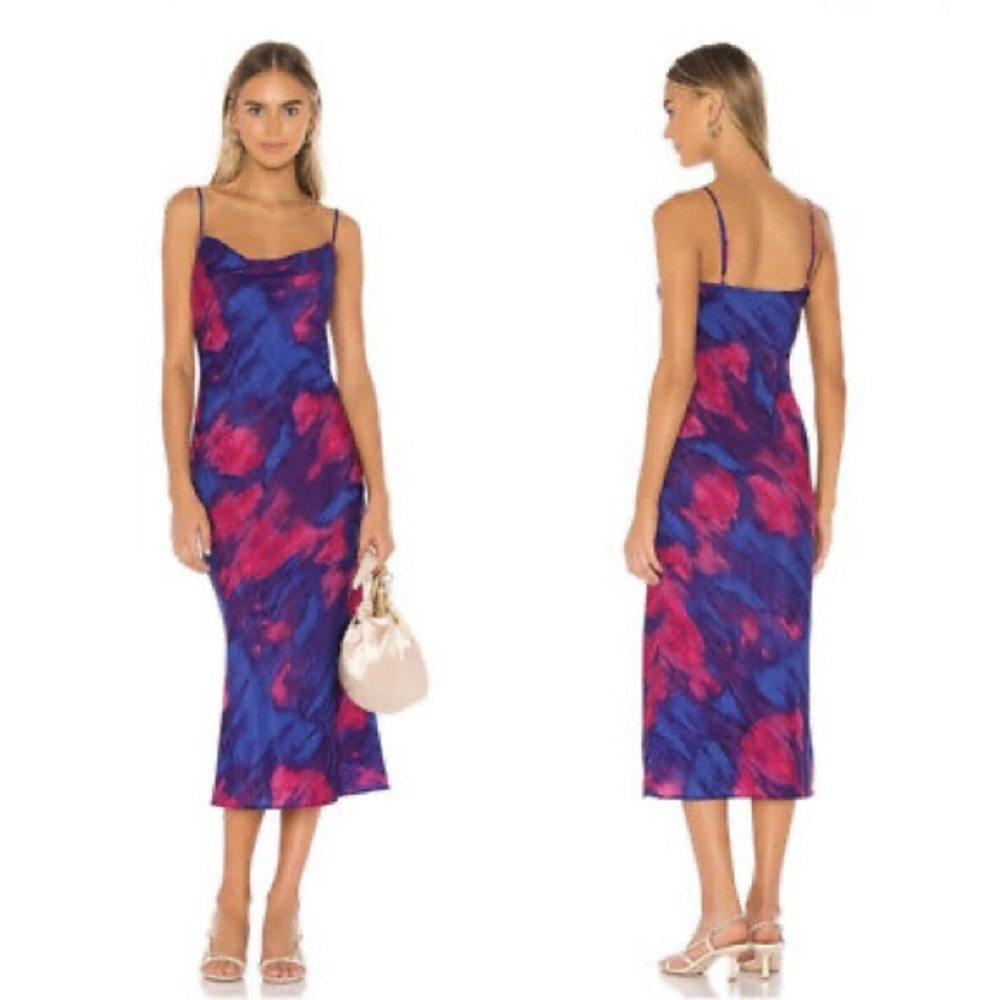 Boston Midi Dress in Tie Dye Multi